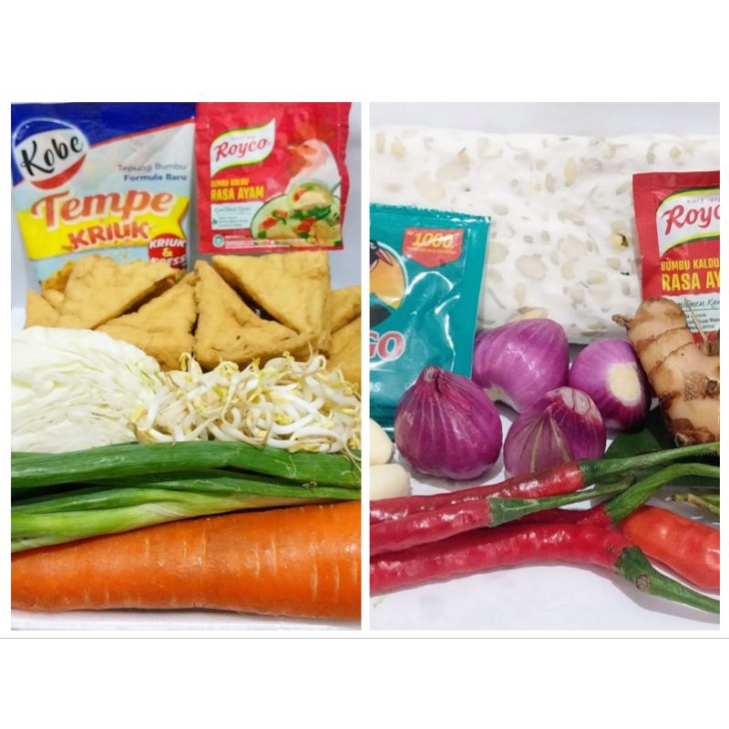 

Paket Tahu Isi Goreng, Tempe Orek