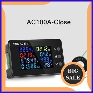 accessories KWS AC301 100A 8in1 Wattmeter Voltmeter AC 220V Frequency KWh Meter KWS-AC301 2ZJN23