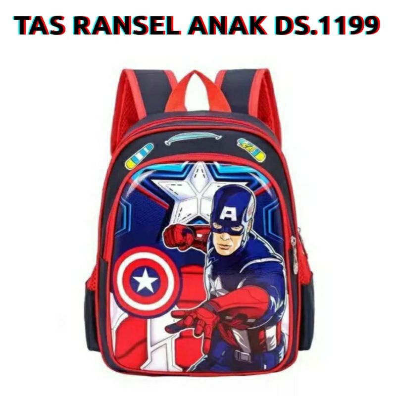 dem_sare / DS1199 Tas Ransel Anak Sekolah Laki - Laki TK SD Paud Karakter Tas anak sekolah laki laki karakter kartun