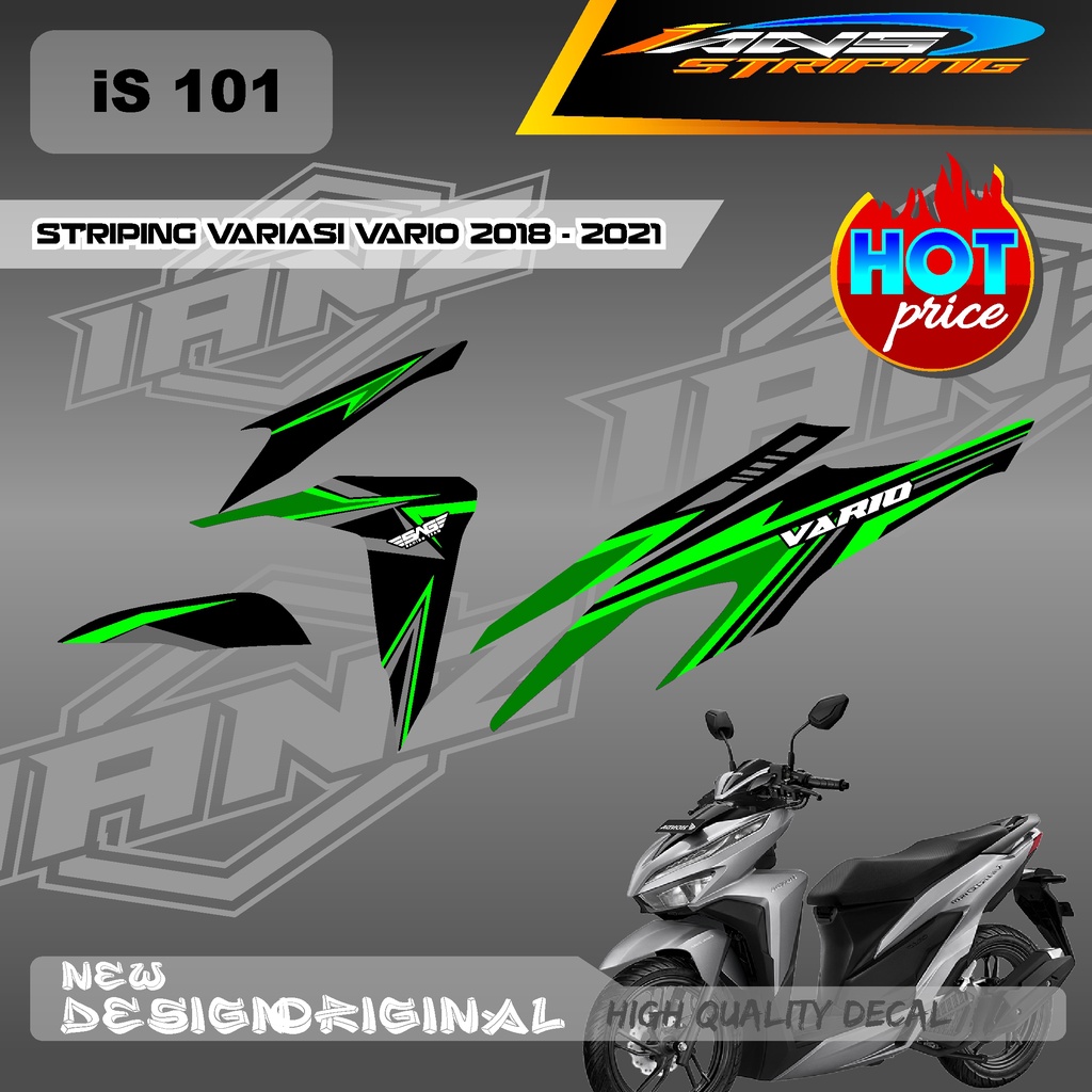 STIKER STRIPING VARIO Led Vario 150 MOTIF GRAFIK RACING BAHAN HOLOGRAM / NON HOLOGRAM IS101