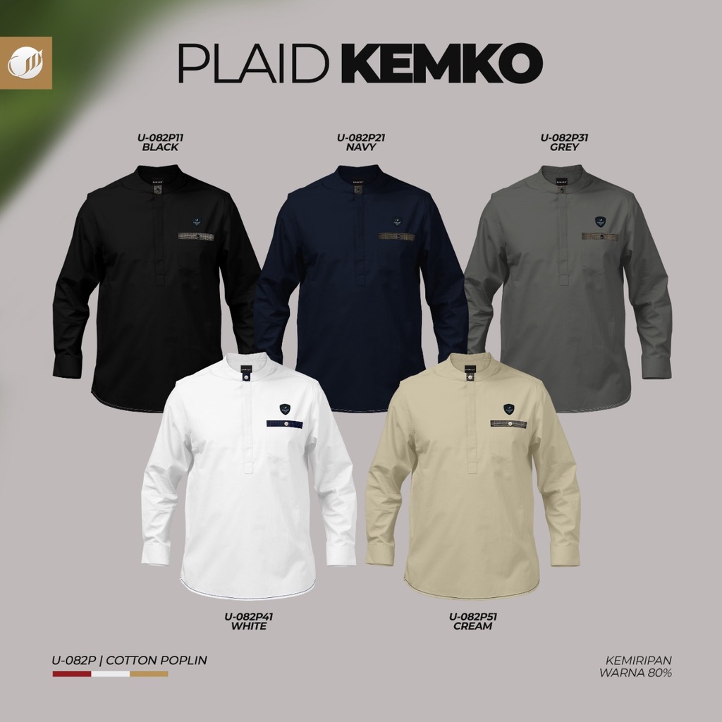 BAJU KEMEJA KOKO SAMASE PLAID KEMKO 01U082P PJG