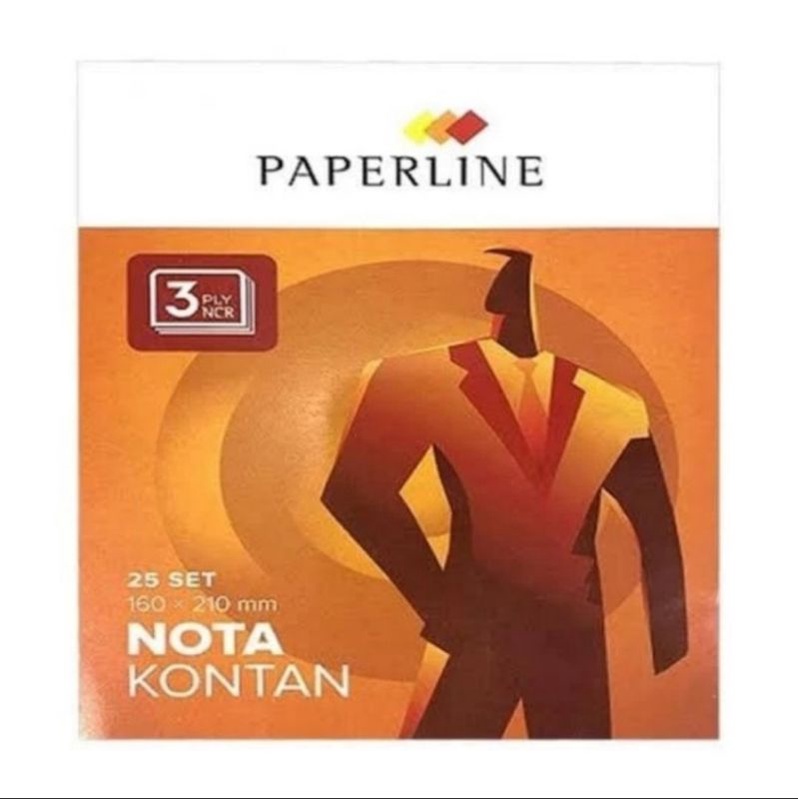 

Nota B3 Paperline / Nota 3 ply uk besar - 1 pak isi 10