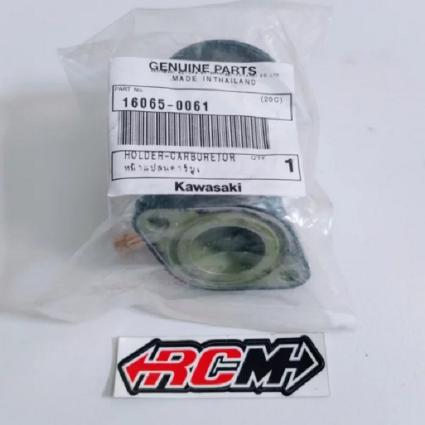 16065-0061 INTAKE MANIPOL MANIFOL MANIFOLD HOLDER CARBURETOR CARBURATOR KLX 150 KLX150 ORI ORIGINAL KAWASAKI KGP ASLI