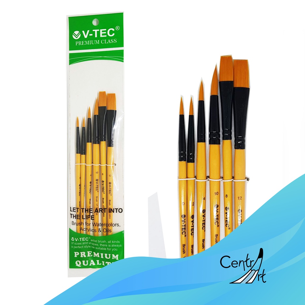 

V-tec Artist Brush Kuas Set 6pcs VT-102BR/6