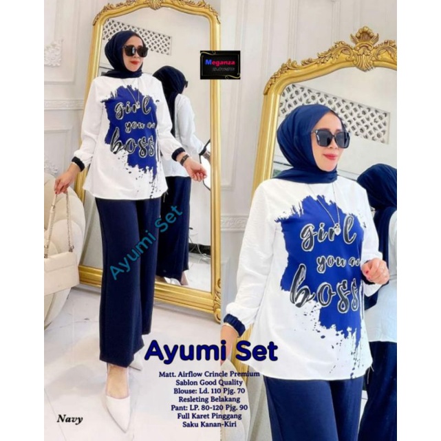 AYUMI SETELAN BAJU WANITA TERBARU BY MEGA