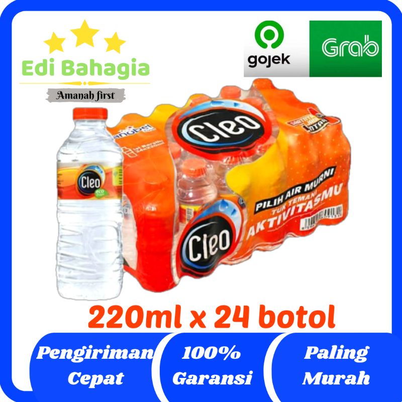 Air mineral Cleo mini 200ml ( 1 dus - 24 botol ) SHOPEE