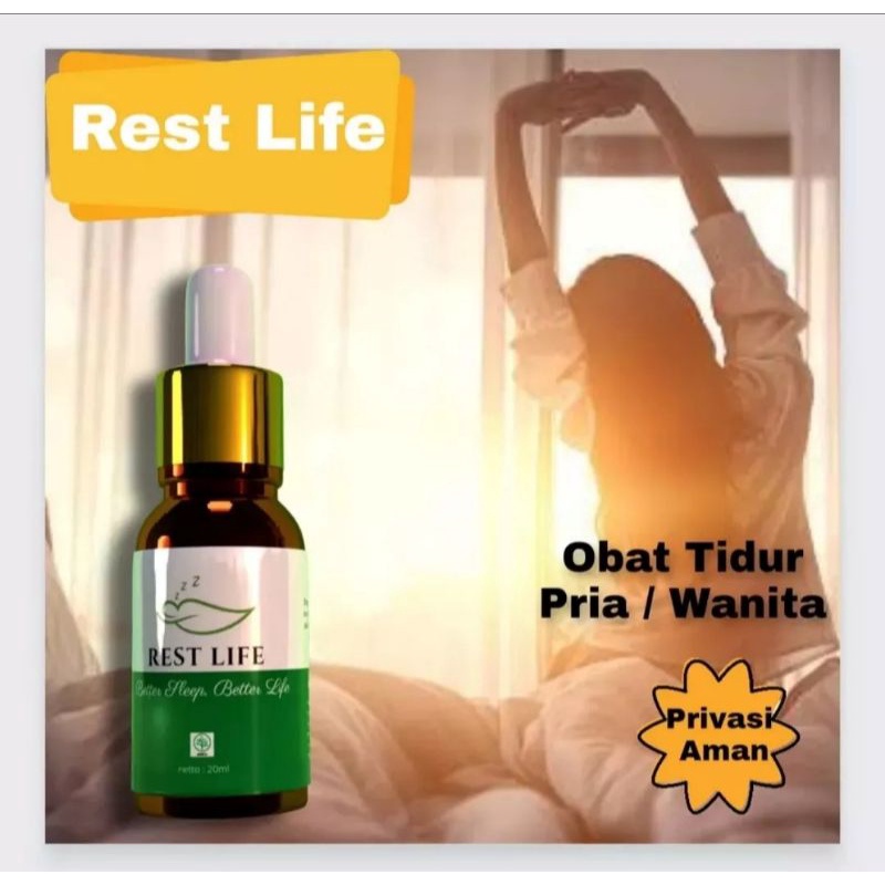 Rest Life Obat Tidur Cair/Tetes Bersegel Original 100% Ampuh