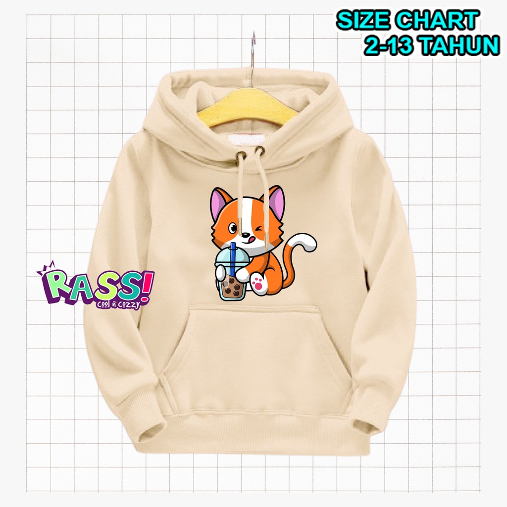 CM Sweater Hoodie Anak Laki Laki Terbaru/Switer CAT BOBA  Anak Cowok Umur 2 3 4 5 6 7 8 9 10 11 12 1