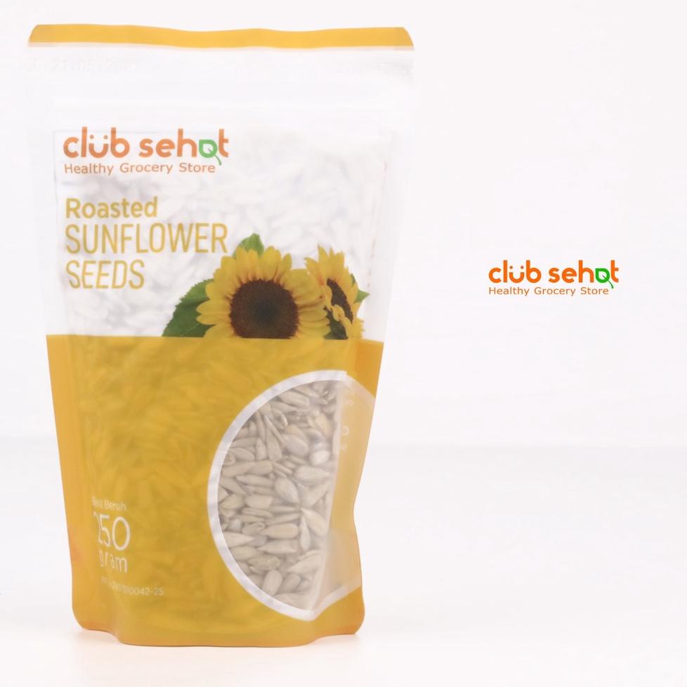 

Murah Banget ★★ CLUB SEHAT - Roasted Sunflower Seeds / Biji Bunga Matahari Panggang 250gr ☤