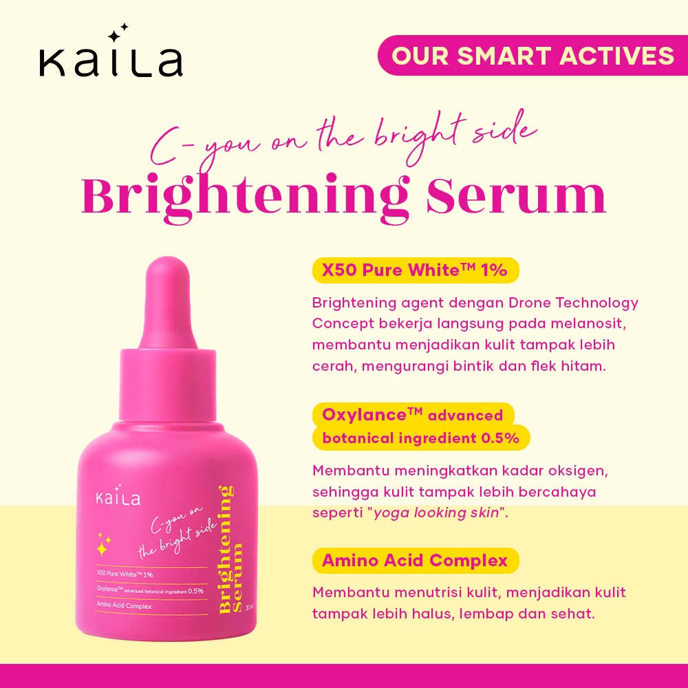 ★ BB ★ Kaila Acne Go Away Acne Serum - Plump It My Way Hydrating Serum - C-You On The Bright Side Brightening Serum 30ml