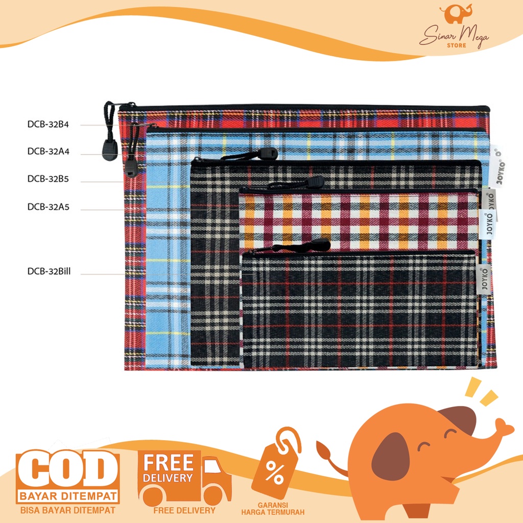 

Joyko Document Bag DCB-32(A4, B4, A5, B5, Bill)/ Map Tas Dokumen Murah Berkualitas