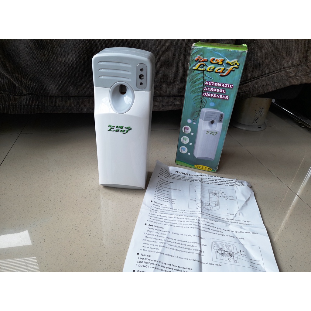 Automatic Sensor Aerosol Dispenser Mesin Pewangi Ruangan - Leaf LFDS-509
