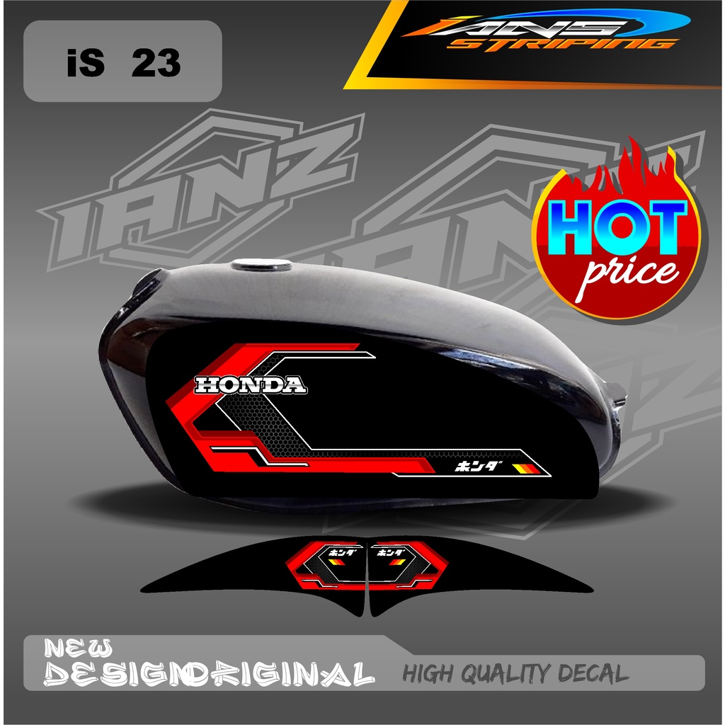 DECAL STRIPING LIST TANGKI CB100 HOLOGRAM / NON HOLOGRAM IS23