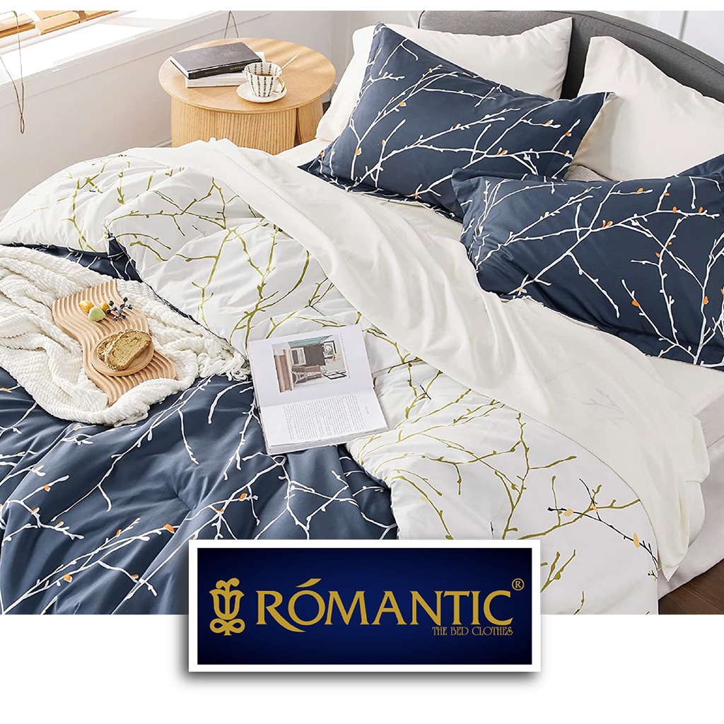 Bedcover Sprei Set SPRING SEASON by ROMANTIC Bamboo velvet Japandi