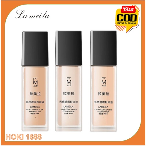 HK3020- Share:  Favorit (355) Lameila Light Concealer Foundation Cair Tahan Air Untuk Makeup Wanita