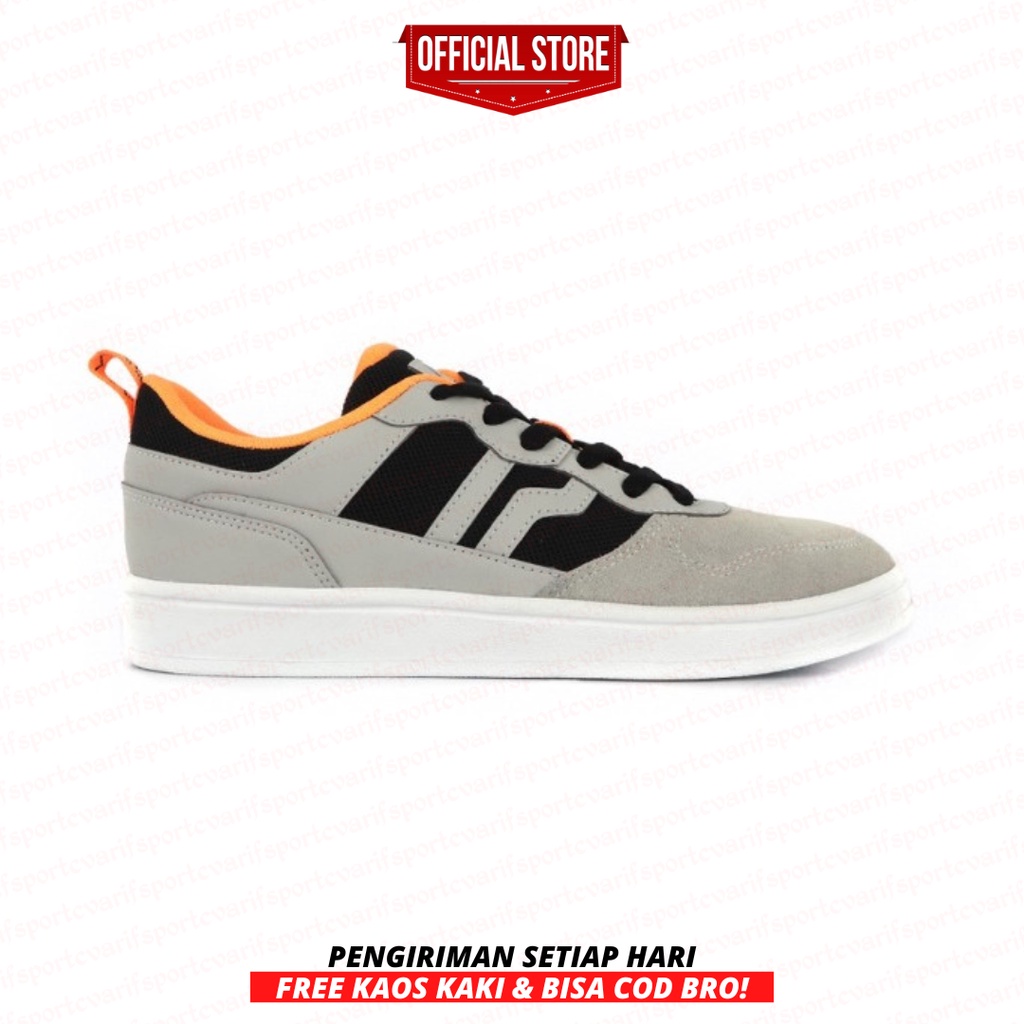 Sepatu Skate Piero Jorge Grey Black White P21034 Original BNIB junbed