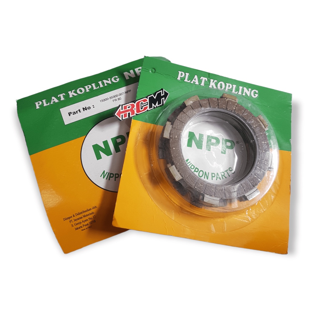 KAMPAS KOPLING COPLING FR80 FR 80 NEPON NEPPON RACING ORI ORIGINAL ASLI ISI 7 PC JAMINAN ORIGINAL NEPON NPP 15300-35300-007 PARTS