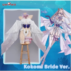 UWOWO Kokomi Cosplay Exclusive Uwowo X Ailish: Genshin Impact Fanart Cosplay Sangonomiya Kokomi Costume Bride Cosplay