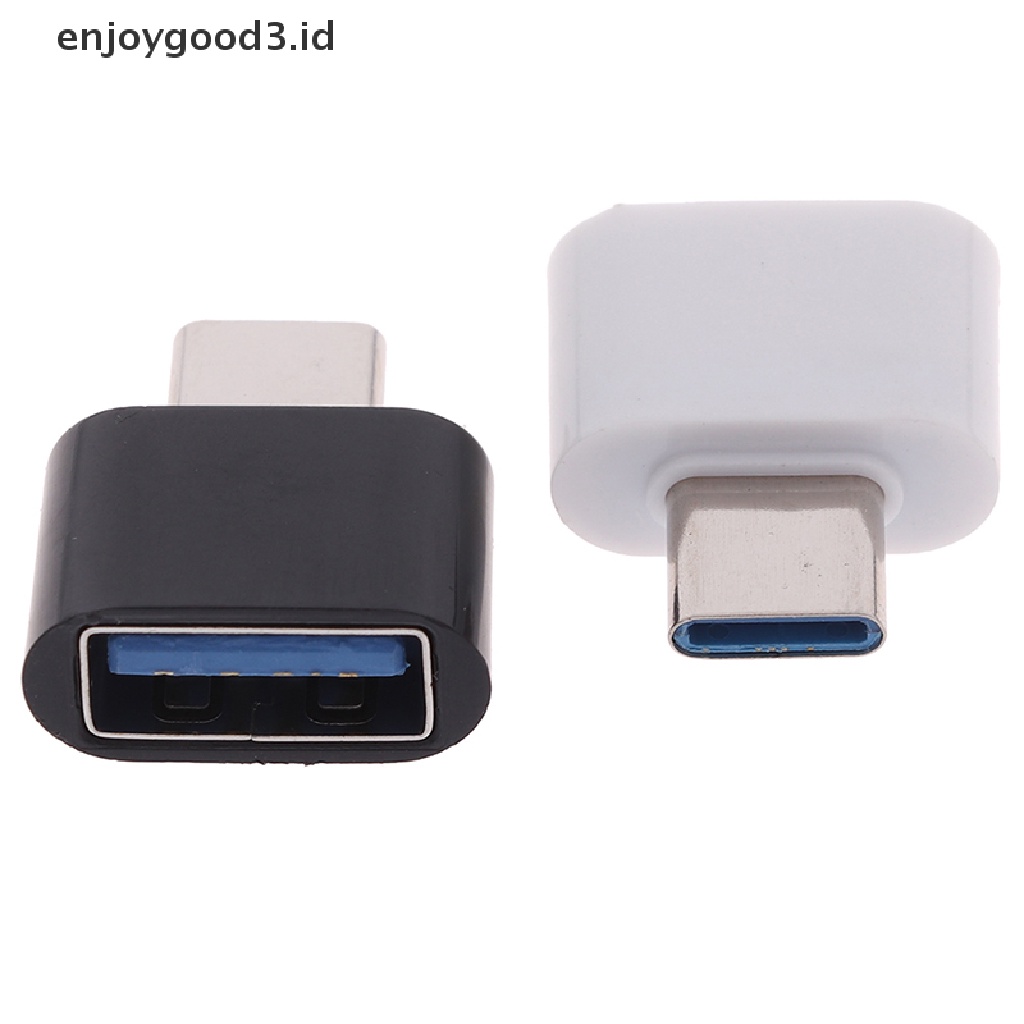 [Rready Stock] Adaptor OTG Tipe-c Handphone U disk tablet mini card reader (ID)