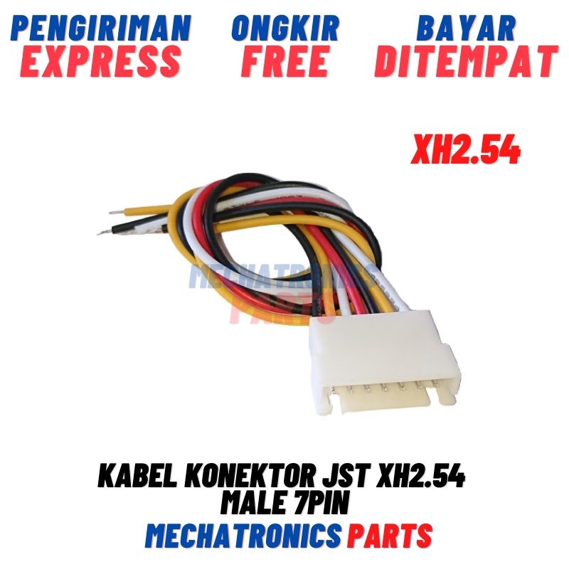 Kabel Konektor JST XH2.54 Male 7Pin Soket Socket XH 2.54mm 7P 7 Pin