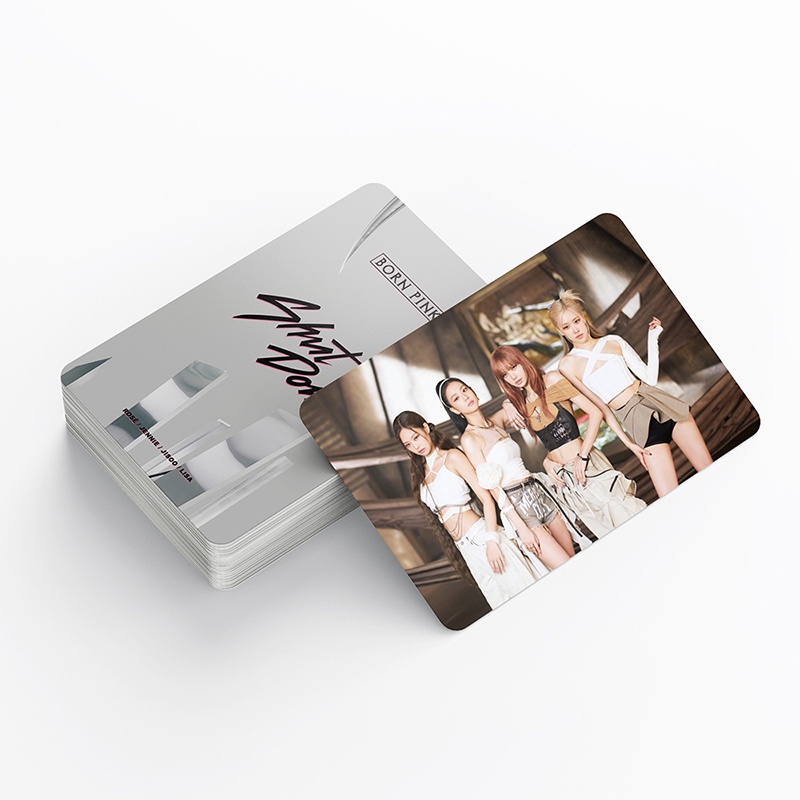 55pcs/box black pink Photocards 2022 Shut Down LOMO Card Postcard Jisoo Jennie Rose Lisa Blink BP