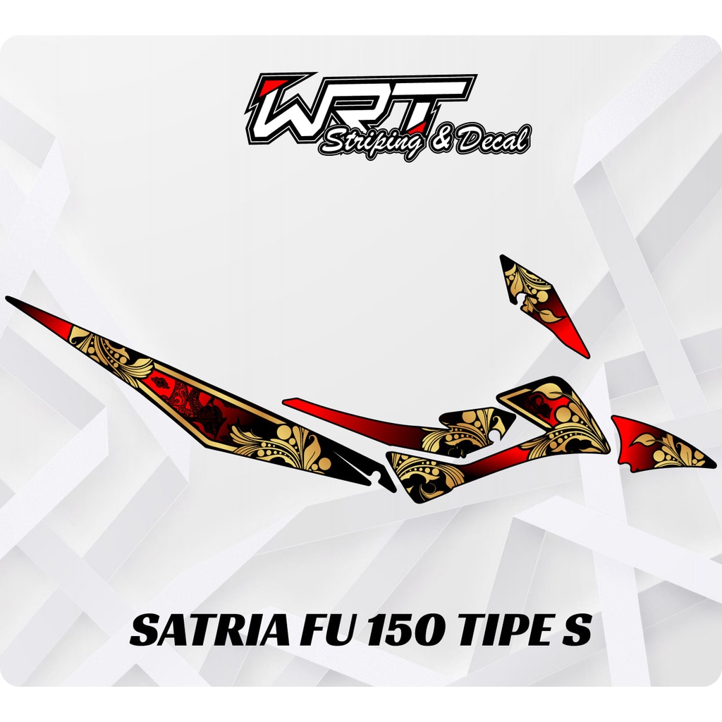 Striping Satria FU Tipe S-Stiker Decal Satria FU 150 Tipe S Batik