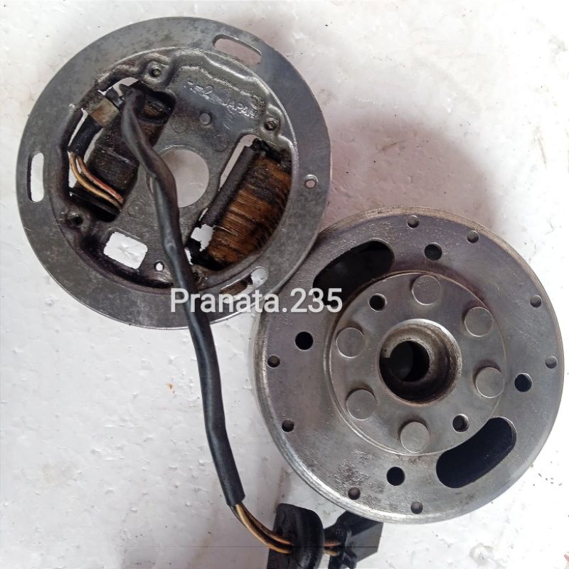 Original Spull Magnet Pengapian CDI Suzuki RC 100 Bravo Tornado RC80 Crystal Sprinter Mahnit Spul RC