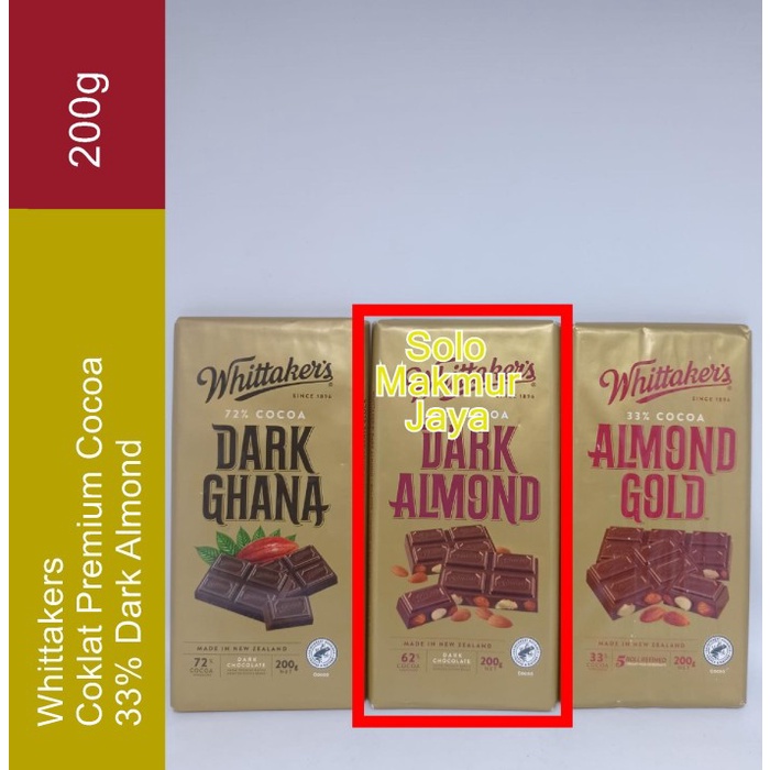 

Promo Whittakers Chocolate Bar 200g / Coklat Impor New Zeland Original