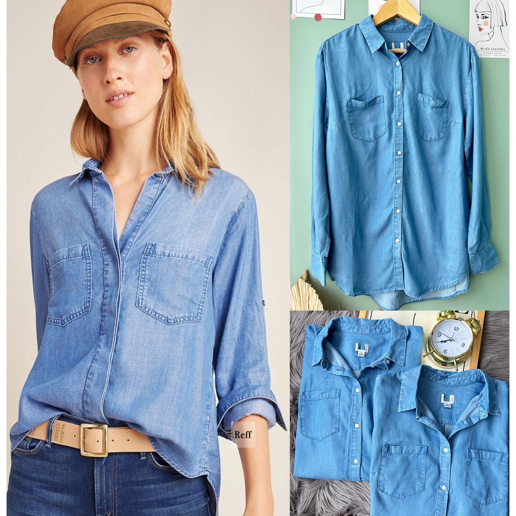 denim pocket shirt