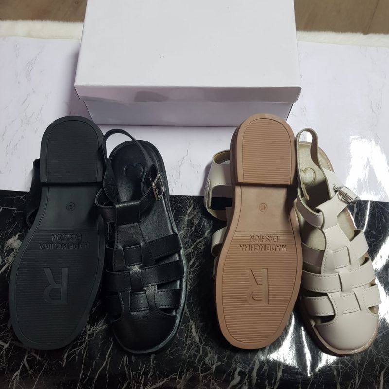 COD BAYAR DITEMPAT &gt; &gt; &gt; 10334 Sandal Wanita Import Monolit Tali Belakang