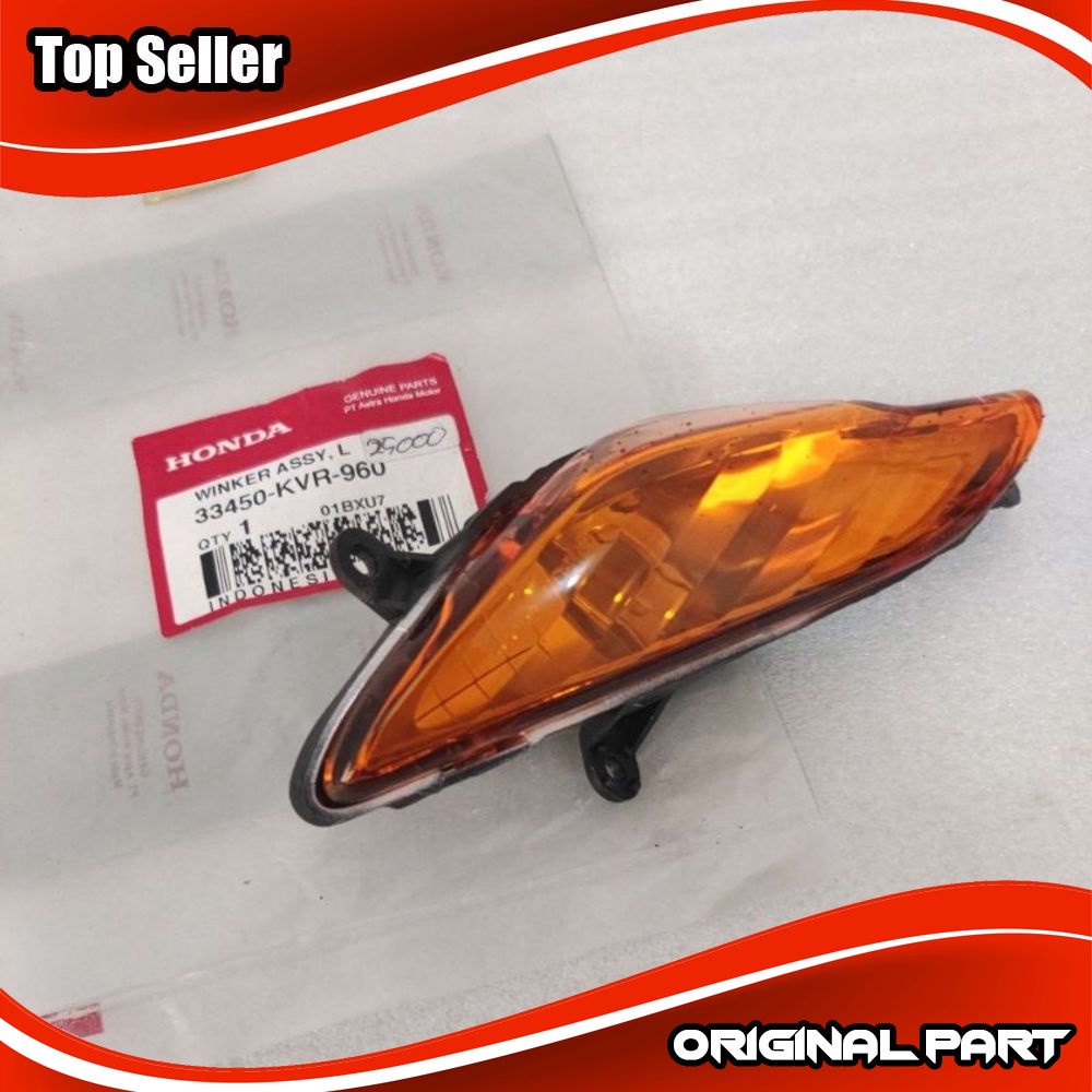 Lampu riting ritting Sen sein depan bagian KIRI Honda New Supra Fit S Original 33450 KVR 960 Promo H