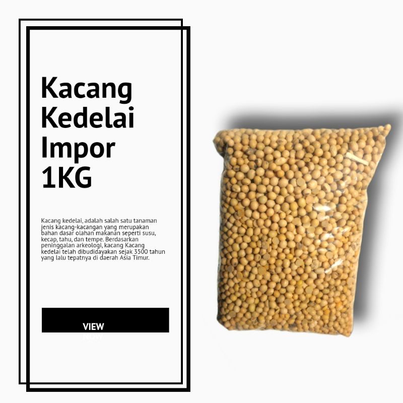 

Kacang Kedelai Impor 1KG Prem-Quality | HALAL ORGANIC
