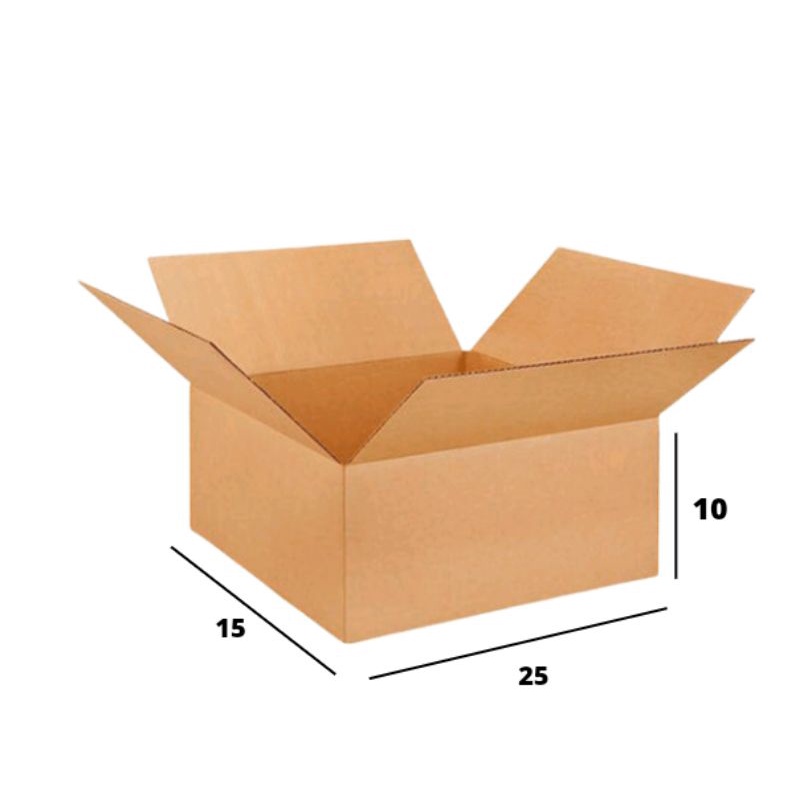 

Kardus Packing box polos baru Uk 25 x15x10