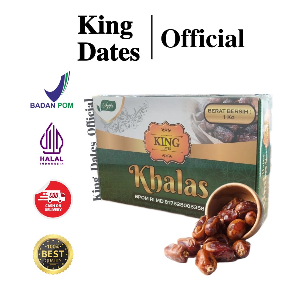 

Kurma King Dates Khalas 1 KG / Kurma Kholas King Dates