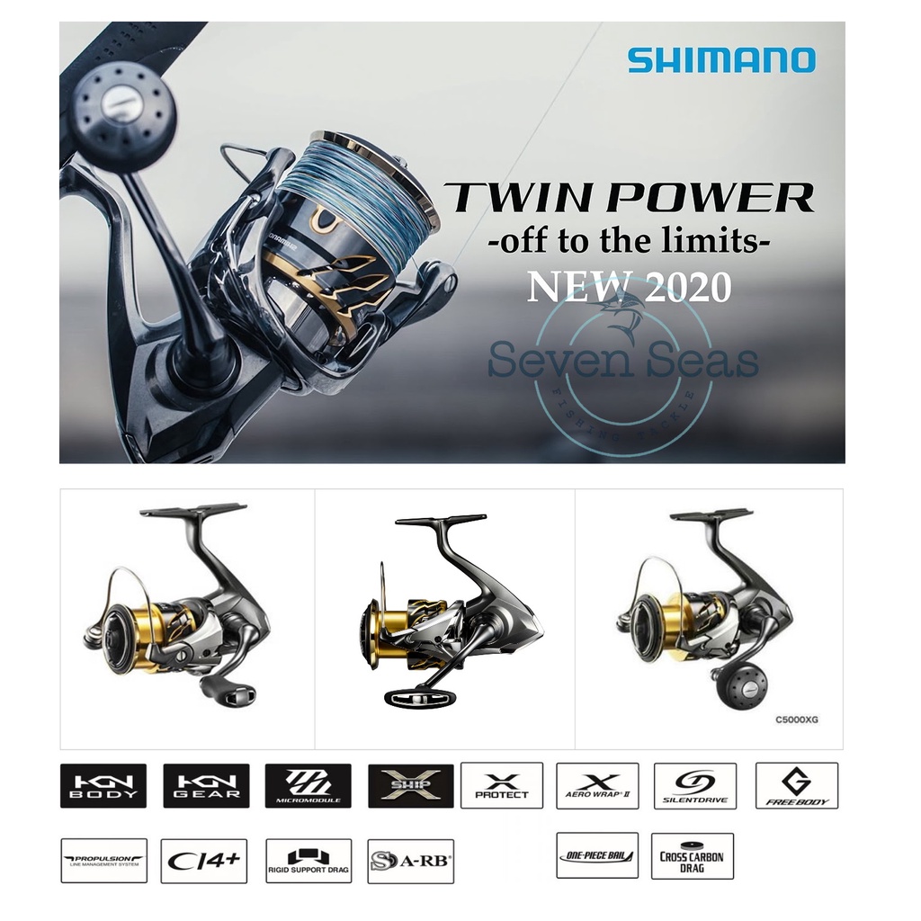 Shimano Twin Power Twinpower FD 2020 Japan 1000 C2000 2500 C3000 4000 C5000 Spinning Reel Pancing