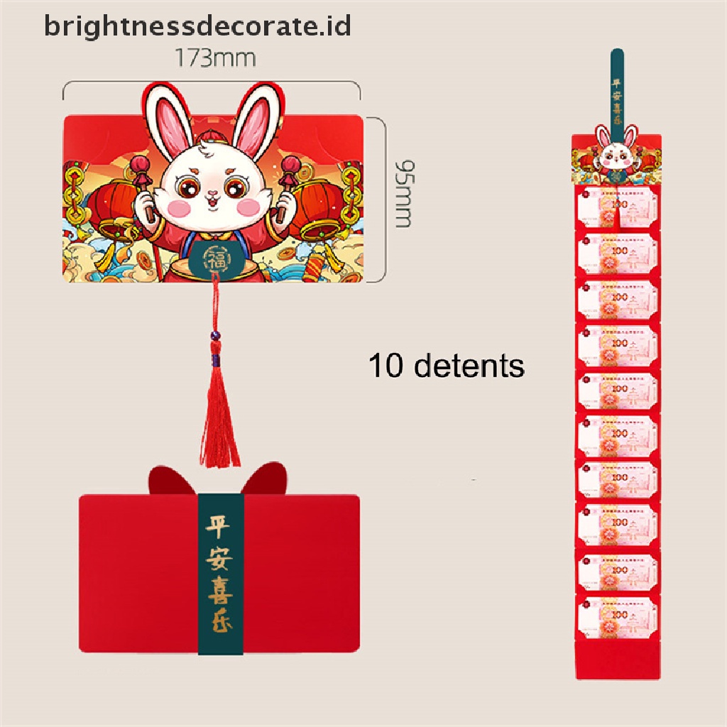 [Birth] Amplop Merah Tahun Kelinci Hongbao 2023tahun Baru Festival Musim Semi Chinese Wedding Birthday Amplop Saku Merah Chinese Year Packet [ID]