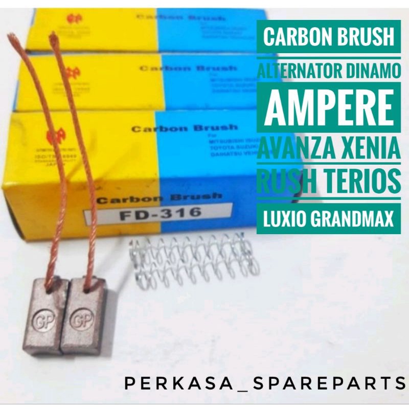 Carbon Brush Alternator Dinamo Ampere Avanza Xenia Terios Rush Grandmax