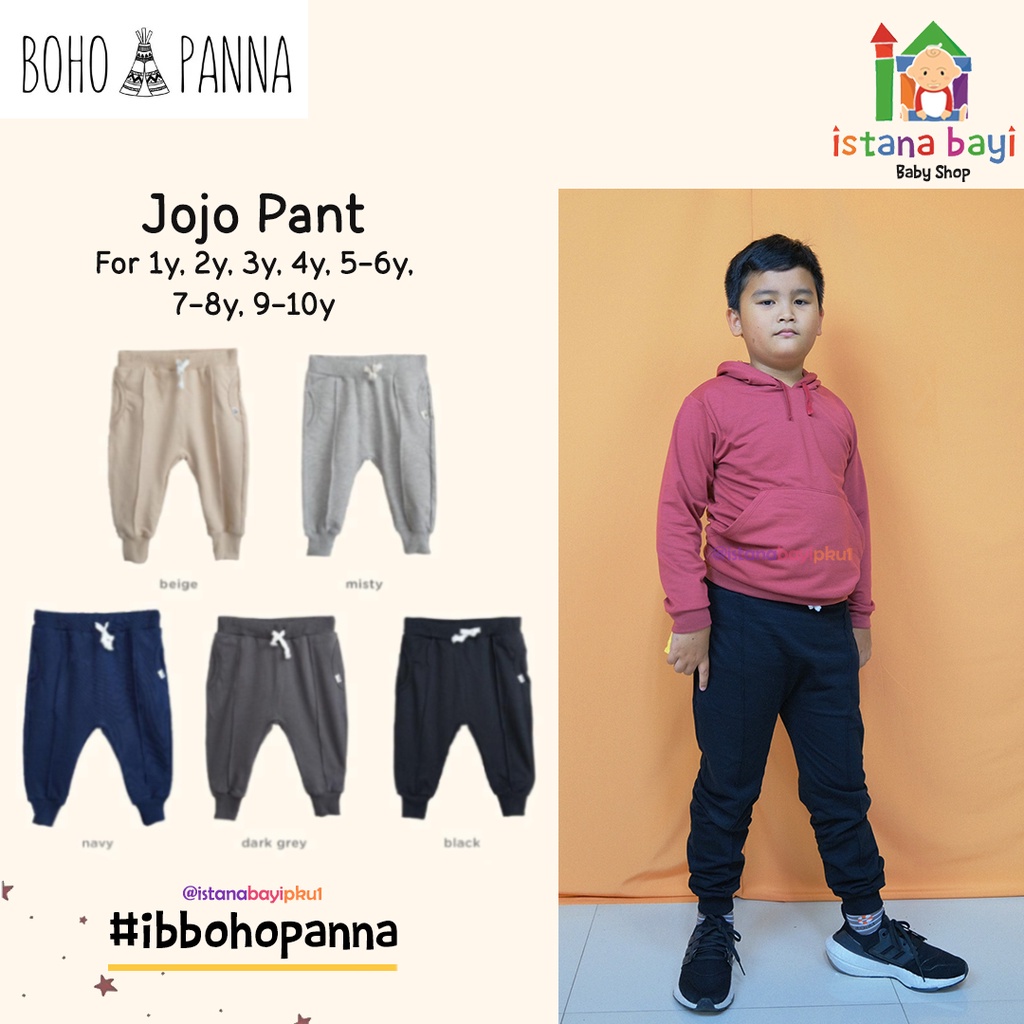 BOHOPANNA JOJO PANTS - JOGGER PANTS - CELANA ANAK 1-10 TAHUN