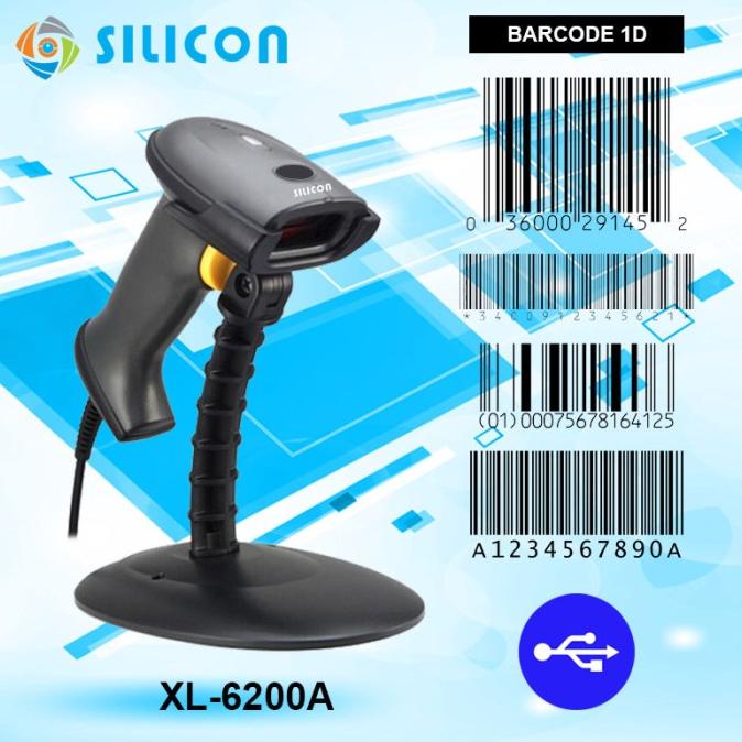 BARCODE SCANNER USB SILICON XL-6200A