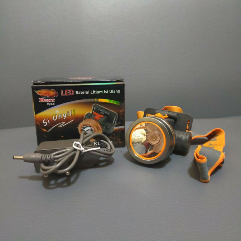 Senter Kepala Dony KL-105 Siunyil Cahaya Kuning /Headlamp Dony 5Watt - Cahaya Kuning