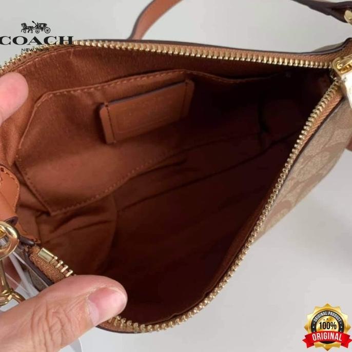 Top Handle Pouch Coach Original In Signature