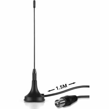 Antena TV Digital Indoor DVB-T2 1.5dB Kabel 1.5m / Antena Dalam Rumah Super Jernih / Antena Saluran Tv UHF dan UHF / Antena Tv Digital Sinyal Kuat / Anten Indoor Digital Antenna Aerial Signal Booster / Antena TV Digital Dalam Ruangan Rumah Tv Led LCD