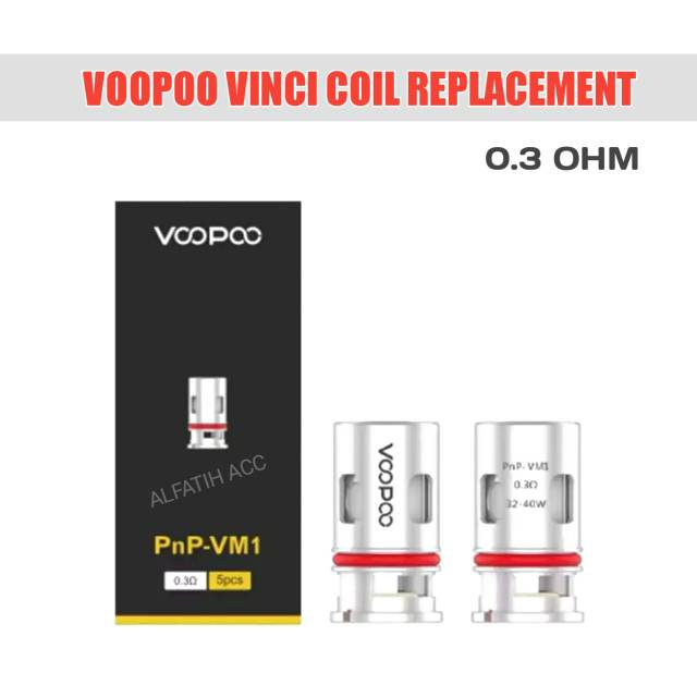 Terbaru full Sett COD VM1 Coil Vinci PnP 0.3 Ohm by Voopoo harga 1 biji koil Promo