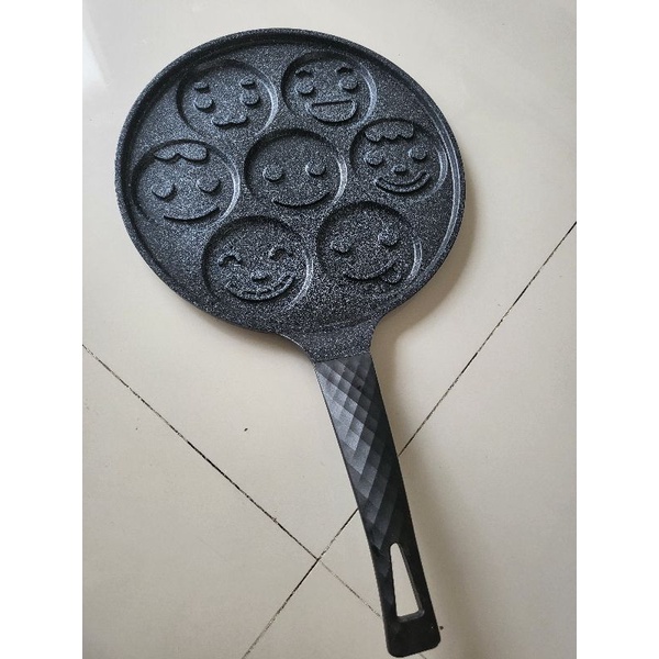 Teflon Pan Pancake Krischef motif emoticon