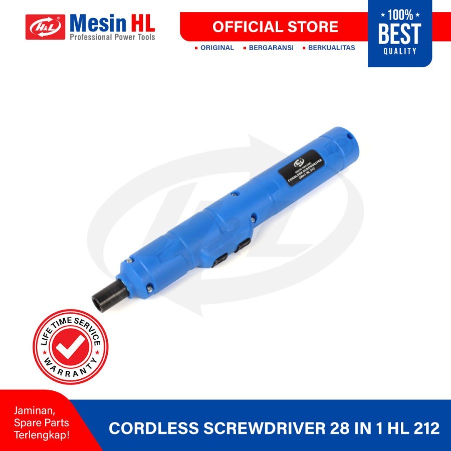 HL212 Cordless Screwdriver 28 in 1 Mesin Bor Obeng mini Grinder Gerind