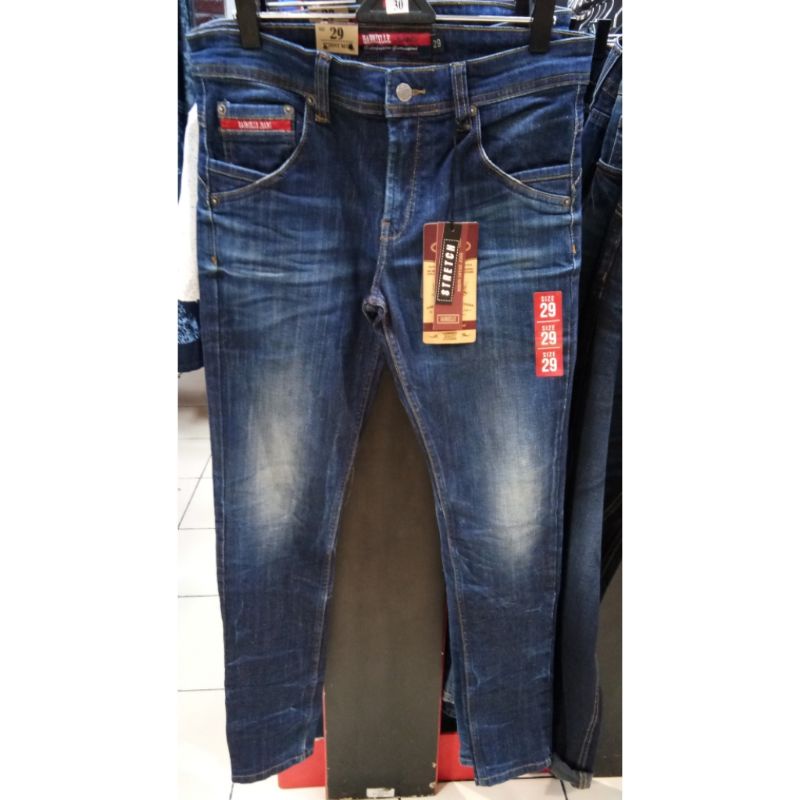Gabrielle jeans original mens BBRE043N102229 Celana jeans panjang pria skinny fit with 5 pocket