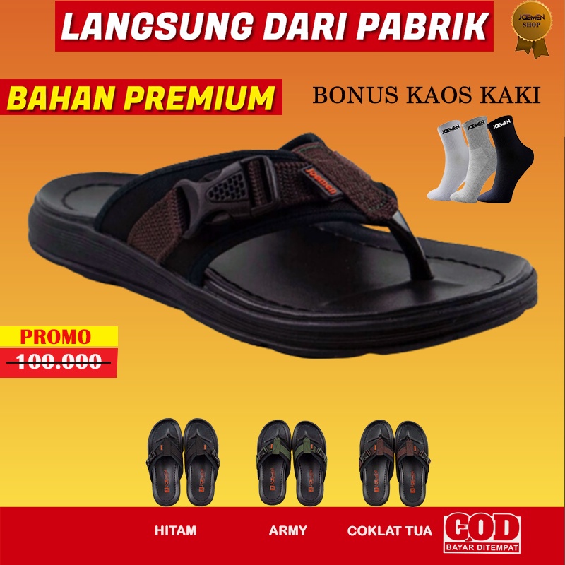 Sandal Sendal Ssndal Pria Priq Bapak2 Jepit Distro Remaja Cowok Dewasa Kulit Premium Branded Cepit C