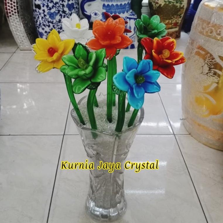 Bunga mawar kristal kelopak bunga mawar kaca ◦ GM.22Ja23ᴿ