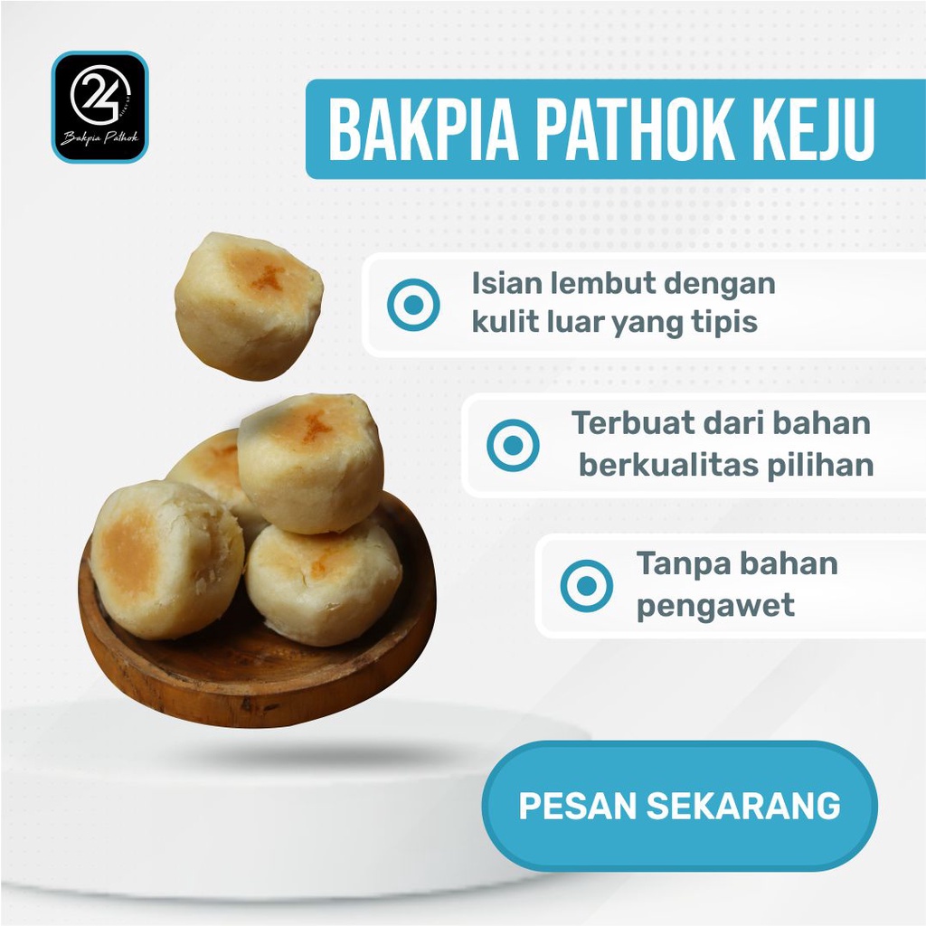 

Bakpia Pathok Basah 24 RSP Rasa Keju Isi 20