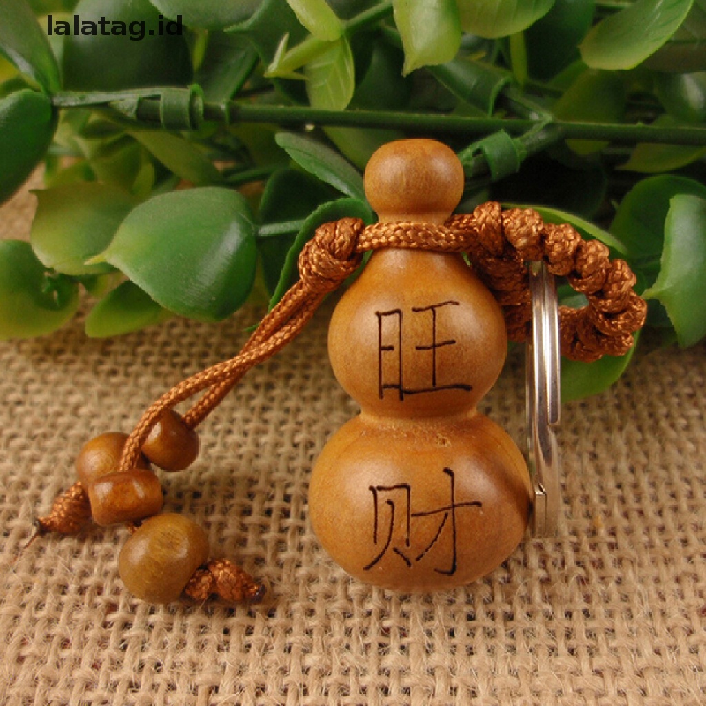 [lalatag] 1pcs Gantungan Kunci Kerajinan Labu Mahoni Dekorasi Gantungan Kunci Keberuntungan Tradisional China [ID]